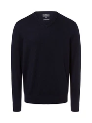 Nils Sundström Strickpullover Dunkelblau/Blau