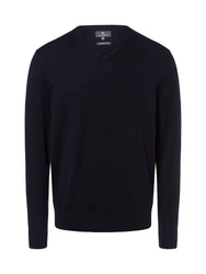 Nils Sundström Strickpullover Dunkelblau/Blau