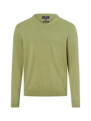 Nils Sundström Strickpullover Grün/Hellgrün/Dunkelgrün