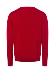 Nils Sundström Strickpullover Rot/Dunkelrot