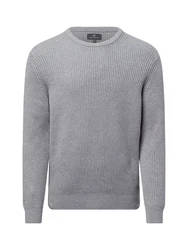 Nils Sundström Strickpullover Grau/Hellgrau/Dunkelgrau