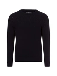 Nils Sundström Strickpullover Dunkelblau/Blau/Schwarz