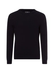 Nils Sundström Strickpullover Dunkelblau/Blau/Schwarz