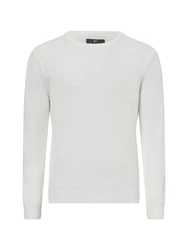 Nils Sundström Strickpullover Grau/Creme/Weiß/Khaki