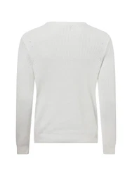 Nils Sundström Strickpullover Grau/Creme/Weiß/Khaki