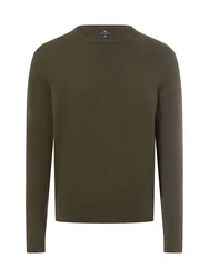 Nils Sundström Strickpullover Dunkelgrün/Khaki