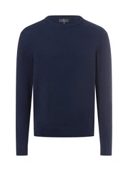 Nils Sundström Strickpullover Dunkelblau/Blau