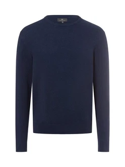 Nils Sundström Strickpullover Dunkelblau/Blau