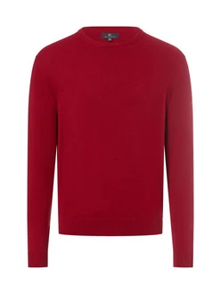 Nils Sundström Strickpullover Rot/Dunkelrot/Bordeaux
