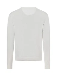 Nils Sundström Strickpullover Grau/Creme