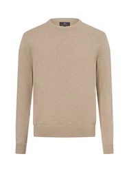 Nils Sundström Strickpullover Khaki/Beige/Braun/Gold
