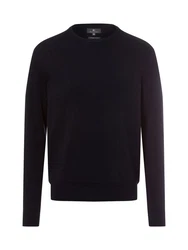 Nils Sundström Strickpullover Dunkelblau/Schwarz