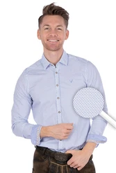 Hatico Trachtenhemd MAURITZ weiß/blau, weiß/grün