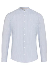 Hatico Trachtenhemd MORRIS hellblau/wei, oliv/wei