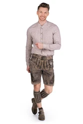 Hatico Trachtenhemd CLIFF beige/jägeroliv