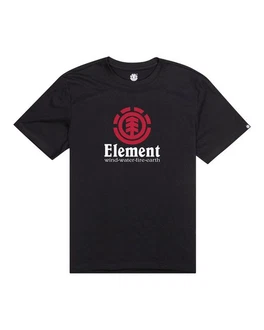 Element T-Shirt Vertical Rot/Schwarz
