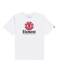 Element T-Shirt Vertical Rot/Weiß/Dunkelrot