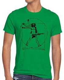 T-Shirt Da Vinci Rock musik festival gitarre metal open air mensch