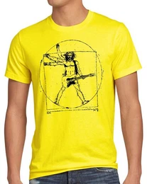T-Shirt Da Vinci Rock musik festival gitarre metal open air mensch