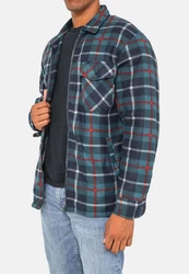 Egomaxx Blouson Fleece Hemd Holzfäller Jacke [2575] grün (2575)