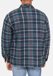 Egomaxx Blouson Fleece Hemd Holzfäller Jacke [2575] grün (2575)