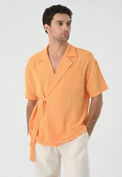 Antioch Blusenshirt Side Tie Shirt 