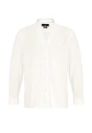 Antioch Blusenshirt Standing Collar Long Sleeve Shirt Weiß/Creme