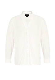 Blusenshirt Standing Collar Long Sleeve Shirt