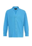 Antioch Blusenshirt Standing Collar Long Sleeve Shirt 