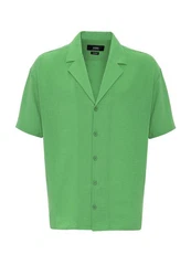 Antioch Blusenshirt Lapel Collar Short Sleeve Shirt 
