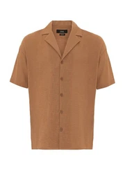 Blusenshirt Lapel Collar Short Sleeve Shirt
