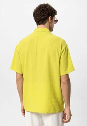 Antioch Blusenshirt Lapel Collar Short Sleeve Shirt 