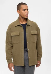 Antioch Winterjacke Kent Collar Seasonal Coat Braun/Khaki/Dunkelgrün
