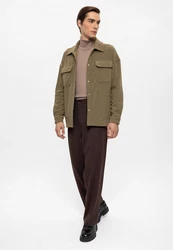 Antioch Winterjacke Kent Collar Seasonal Coat Braun/Khaki/Dunkelgrün