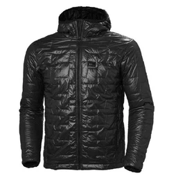 Steppjacke Outdoorjacke Lifaloft Herren Kapuze leicht komprimierbar schwarz