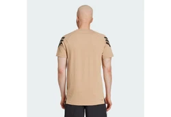 adidas Performance Longsleeve ICON 3-STREIFEN T-SHIRT Beige/Gelb/Braun