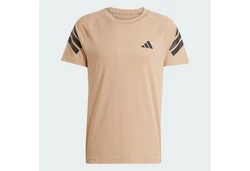 adidas Performance Longsleeve ICON 3-STREIFEN T-SHIRT Beige/Gelb/Braun