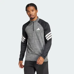 Crop-Top ICON 3-STREIFEN 1/4-ZIP LONGSLEEVE