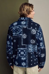 Next Fleecejacke Fleece-Hemdjacke mit Print 