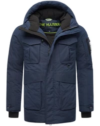 Stone Harbour Winterjacke Edriik Dunkelblau/Hellblau/Blau