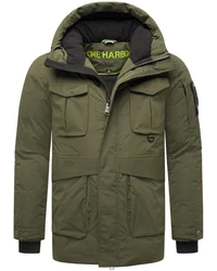 Stone Harbour Winterjacke Edriik Dunkelgrün/Khaki/Grün