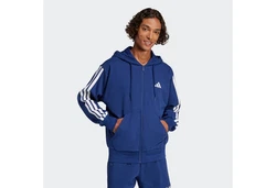 adidas Sportswear Kapuzensweatshirt Essentials 3S FT FZ HD Blau/Hellblau/Dunkelblau