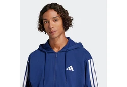 adidas Sportswear Kapuzensweatshirt Essentials 3S FT FZ HD Blau/Hellblau/Dunkelblau