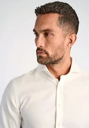LINDBERGH Businesshemd Weiß/Creme/Khaki