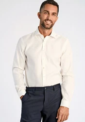 LINDBERGH Businesshemd Weiß/Creme/Khaki