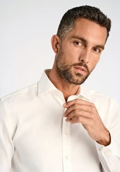 LINDBERGH Businesshemd Weiß/Creme/Khaki