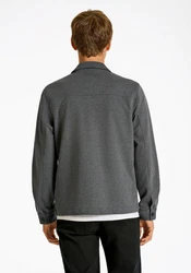 LINDBERGH Hemdjacke Oberhemd Grau/Dunkelgrau/Hellgrau/Dunkelblau