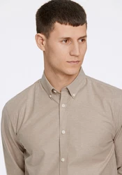 LINDBERGH Businesshemd  Khaki/Beige/Braun