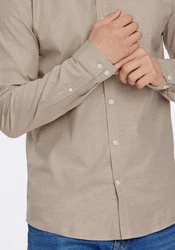 LINDBERGH Businesshemd  Khaki/Beige/Braun