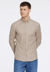 LINDBERGH Businesshemd  Khaki/Beige/Braun